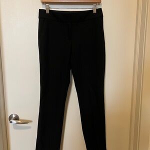LOFT Julie Black Straight Leg Slacks